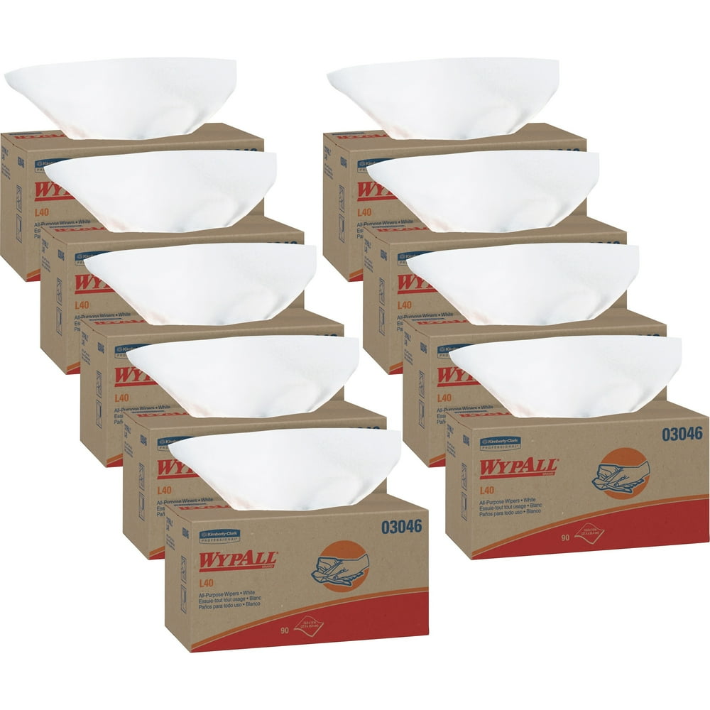 WypAll L40 Disposable Cleaning and Drying Towels (03046), Limited Use