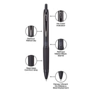 (2 pack) uniball 207 Plus+ Retractable Gel Pens, Micro Point, 0.5mm, Black Ink, 2 Count
