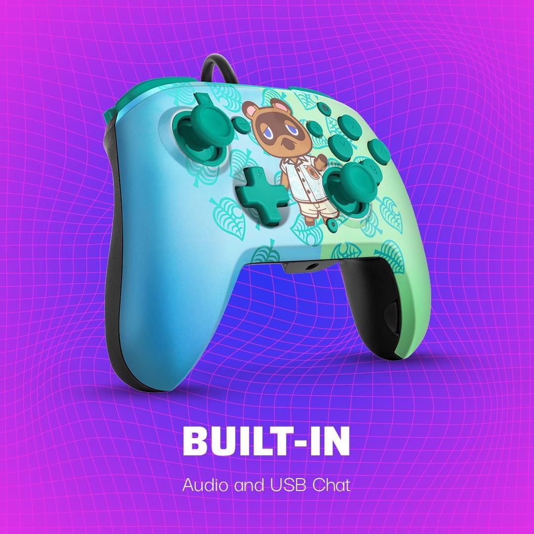 Faceoff Deluxe+ Audio Wired Controller: Animal Crossing Tom Nook
