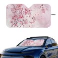 thumbnail image 2 of Xixirimido Car Windshield Sun Shade Foldable Sun Visor for Front Window Sunshade Universal Fit Most Truck SUV Vans Car Interior Accessories, Pink Butterfly Cherry Blossom, 2 of 8
