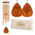 thumbnail image 1 of Carillón de viento Leebbsin Aunt Gift, 91 cm, aluminio, madera, 1 of 7