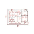 thumbnail image 3 of Modern Kitchen Base Cabinet, Three Drawers, Two Internal Shelves, White / Dark Walnut, 3 of 8