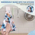 thumbnail image 3 of Towels,Kitchen Towels With Hanging Loop Soft Bathroom Hand Tie Towel Rustic Washable Hanging Absorbent Utility Towel For Bathroom Washroom Guestroom Hotel, 3 of 9