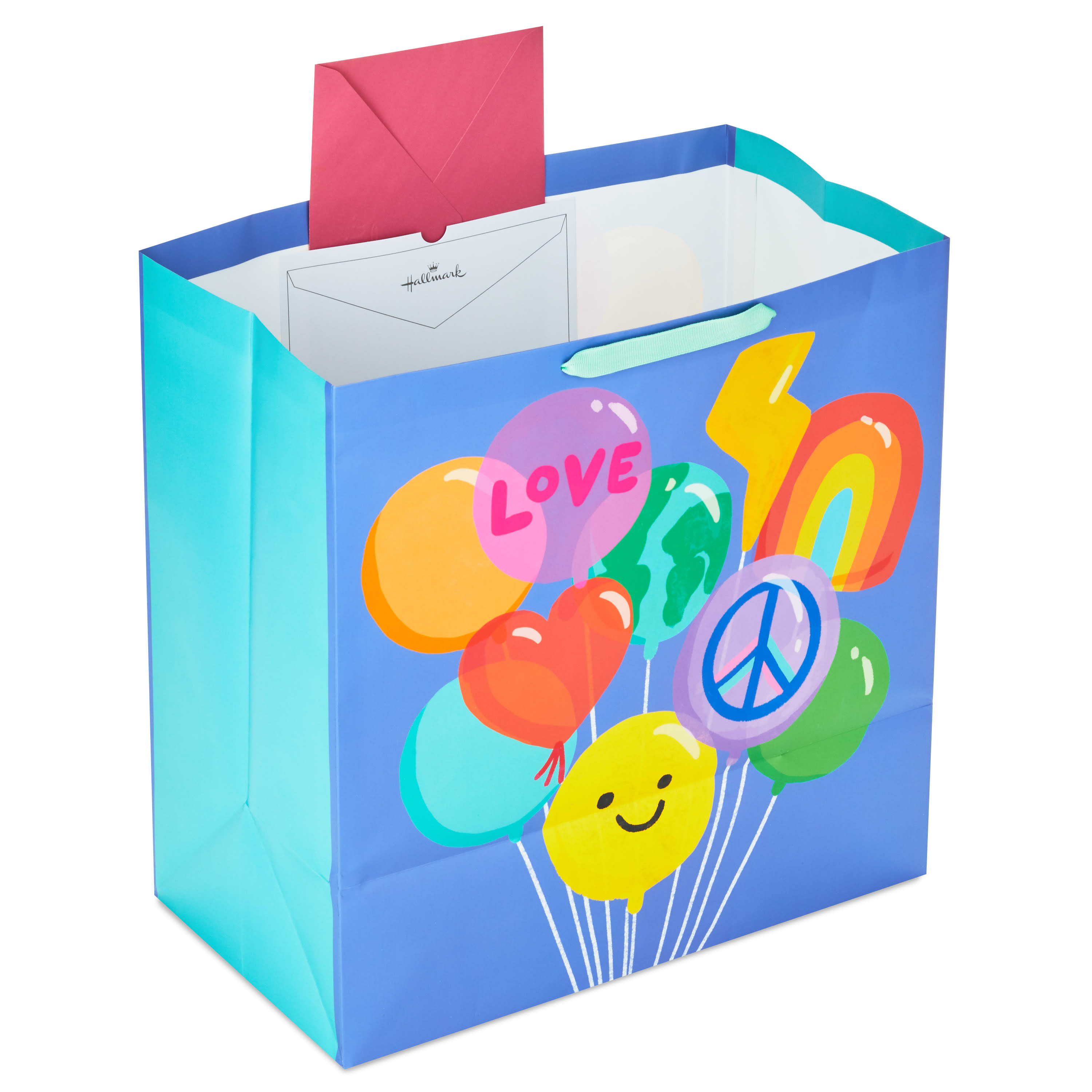 Hallmark Extra-Deep Gift Bag (Balloon Bouquet on Purple)