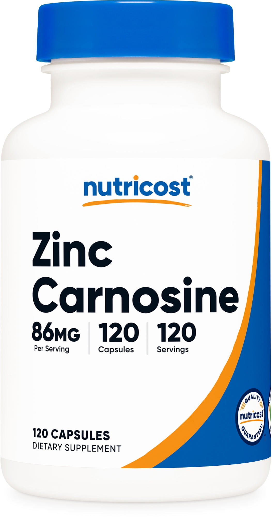 Nutricost Zinc Carnosine 86mg, 120 Capsules NonGMO, Gluten Free Supplement