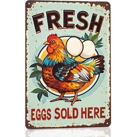 Chicken Coop Metal Sign Funny Farmers Market Decor Fresh Eggs For Sale Farm Sign Farm Fresh Eggs Chicken Coop Sign For Chicken Lovers Chicken House Decorations