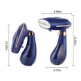 thumbnail image 3 of Fiudx Vaporizador de Ropa Portátil, 1500 W de Alta Potencia, Diseño Plegable y Portátil, Calentamiento Rápido En 30 Segundos, Ideal para Viajes y Uso Doméstico, Color Azul, Fácil de Guardar, Tamaño 2, 3 of 6