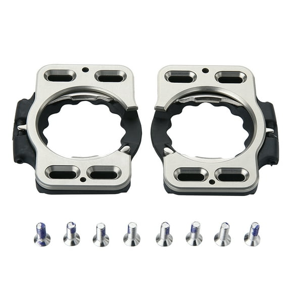 1 Pair Quick Release Cleat Covers Road Bike Quick Release Cleat Pedal Cleats Cover Aluminum/Resin Bicycle Shoe Protector