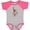Baseball Heather and Hot Pink, variant on Inktastic Statue of Liberty Boys or Girls Baby Bodysuit
