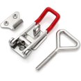thumbnail image 4 of 2Piece Stainless Steel Toggle Lever Tensioner Set with Keyhole, Adjustable Crate Lock for Boxes, Cupboards, Drawers, Doors, Windows, 4 of 5