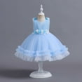 thumbnail image 1 of Vestido infantil, vestido de pastel de hilo hinchado, vestido de princesa, vestido de niña para el primer cumpleaños de niña de las flores, 1 of 6