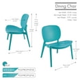 thumbnail image 6 of Porthos Home Dani Plastic Dining Chairs, Indoors And Outdoors (Set of 2), 6 of 6