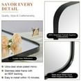 ANDY STAR Wall Mirror, 24x36 inch Black Bathroom Mirror, Stainless