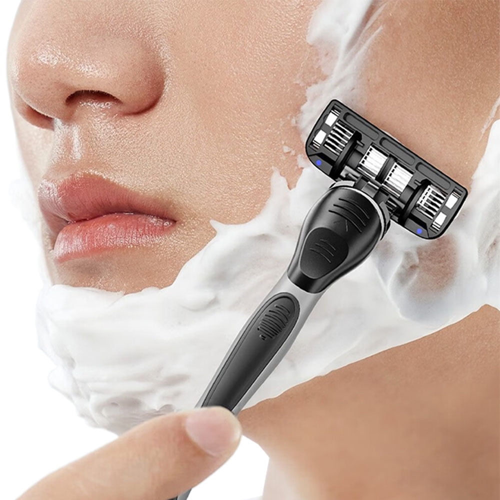 ZFH Razors,1 Razor Handle and 3 Cartridges, 5 Blade Razor Men, Mens Razors for Shaving, Razor Blades for Men, 1 Handle with 3 Razor Blades Refills