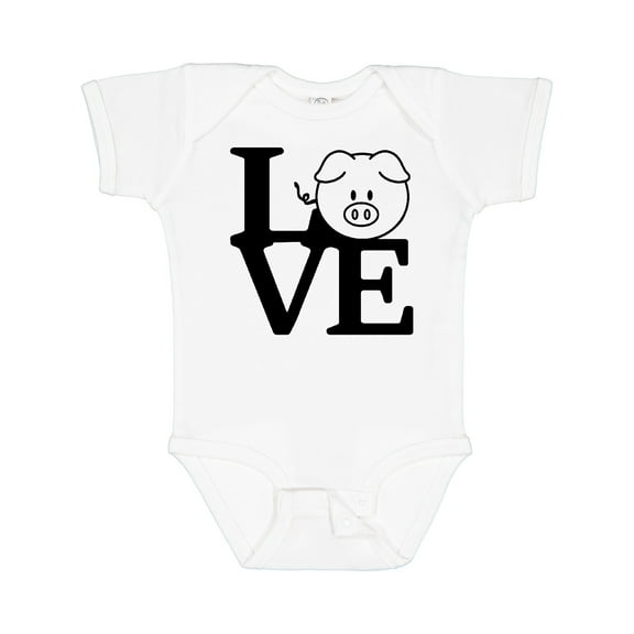 Inktastic I Love Pigs 2 Boys or Girls Baby Bodysuit