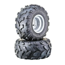 WANDA ATV Golf Cart Tire & wheel 19X9.5-8 4-Ply with 4 Lugs on 4" PCD Silver Wheel-10003,SET 2
