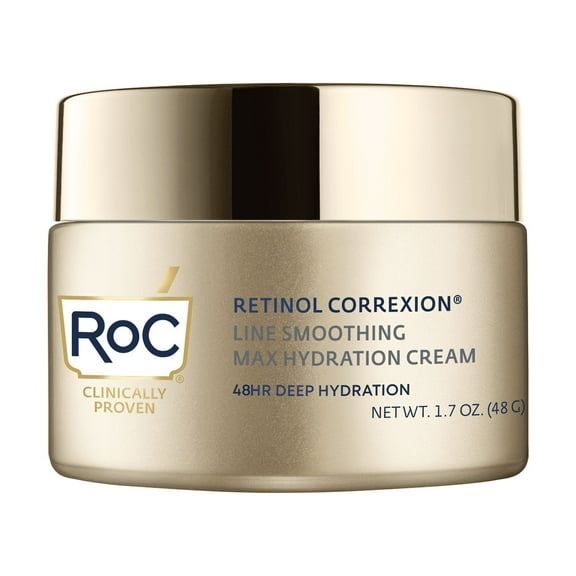 RoC Retinol Correxion Max Daily Hydration Anti-Aging Face Moisturizer  Hyaluronic Acid, 1.7oz