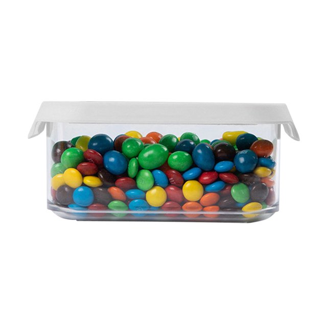 CAROOTU Household Kitchen Fresh-Keeping Square Sealed Storage Tank Durable Clear Storage Box