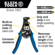 Klein Tools 11063W, Heavy Duty Precision Wire Stripper