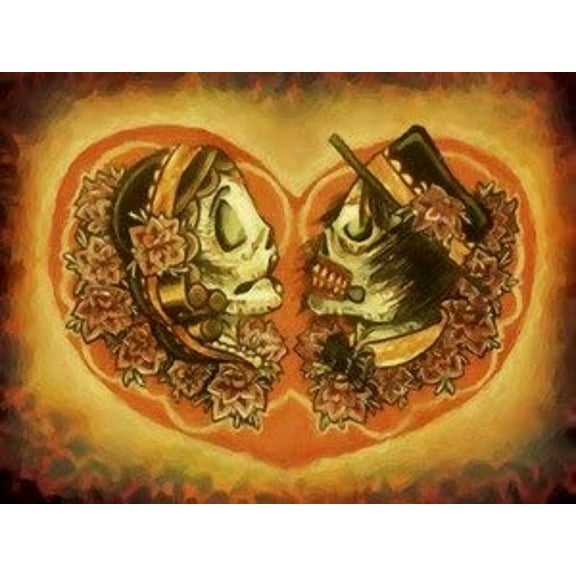 El Dia De Los Muertos XII - CANVAS OR PRINT WALL ART