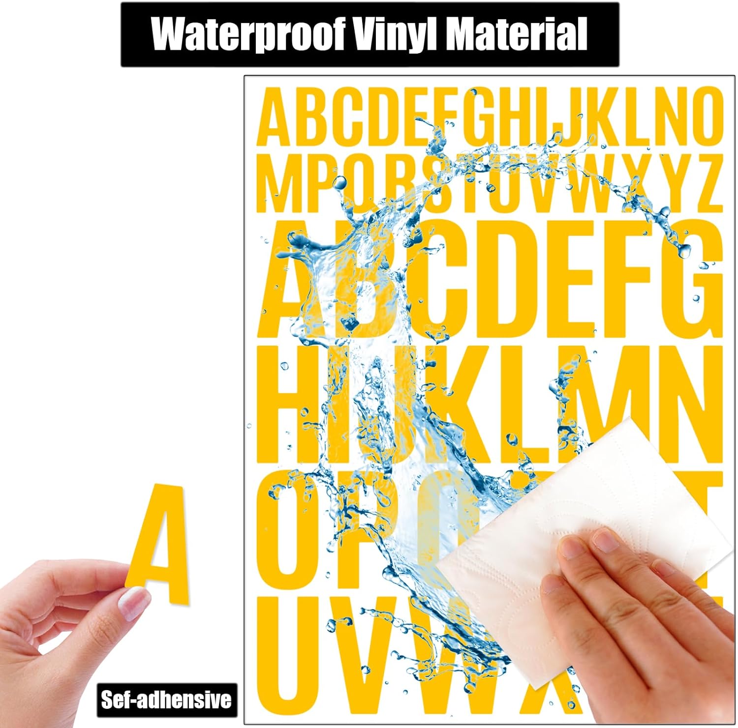 Letter Stickers 1560 Pieces 30 Sheets Stick on Vinyl Letters Capital Alphabet Sticker Letter for Craft Bulletin Boards Classroom Home Business Decor(Multicolor,1 Inch,2 Inch)