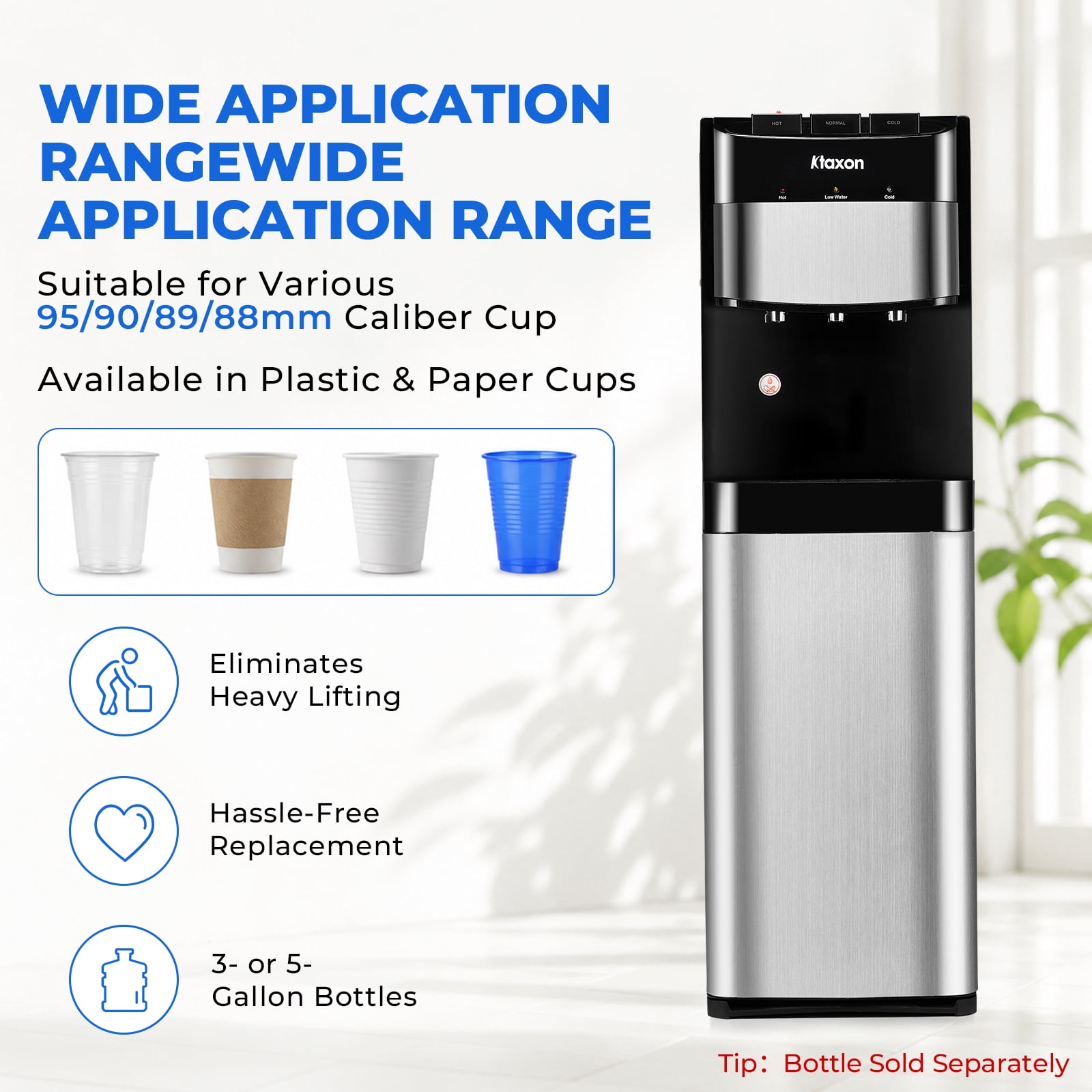 Ktaxon Bottom Loading Water Cooler Dispenser for 5 Gallon Bottles