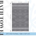 thumbnail image 4 of Juego de toallas de baño, color blanco, clásico, lujoso, 700 g/m², algodón, 4 unidades, 4 of 8