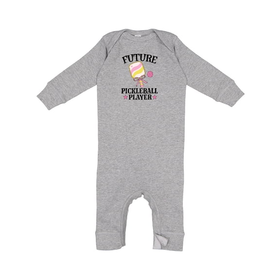 Inktastic Future Pickleball Player Girls Baby Romper Coveralls