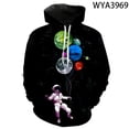 thumbnail image 5 of 2021 Nueva moda Astronauta 3D Impreso Sudaderas Casuales Cool Sudaderas Hombres Mujeres Niños Moda Jersey Niño Niña Niños Abrigo, 5 of 5
