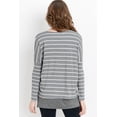 thumbnail image 4 of Stripe Long Sleeve Double Layer Nursing/Maternity Top, 4 of 5