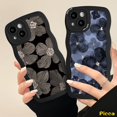 thumbnail image 2 of Para Samsung A13 A03s A30s A22 A50s A31 A52s A14 A12 A53 A20 A32 A04 A50 A04E A23 A33 A04s A11 A02s M22 A21s A52 M32 A51 Moda Pintura De Aceite Arte Floral Borde Ondulado Estuche De Flores Frescas, 2 of 3
