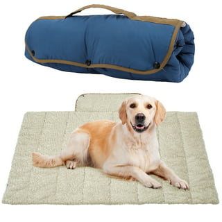 Waterproof Indoor Outdoor Dog Mat with Carry Bag, Washable Lightweight 43”  x 26” Portable Travel Pad for Pet – Durable, Plush, Thick, Heavy Duty Floor