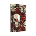 thumbnail image 2 of ZICANCN Outlet Covers Wall Plate, Occult Blood Skulls Light Switch Cover Decorative, Duplex Toggle Combo 1-Gang, 2 of 9