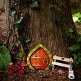 thumbnail image 4 of Sentmoon Desk Decorations for Women office Double Layer Wooden Gate Courtyard Ornament Rustic Hanging Decor Outdoor Entryway Accent Wooden Sign Alternative for Garden Fence Porch Patio Display, 4 of 8