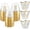 9oz-Gold-60, variant on 50 Pack 24 oz Gold Plastic Cups, Elegant Gold Rimmed Plastic Cups, Disposable Cocktail Glasses Wine Glasses, 24 oz Premium Tumblers Perfect for Birthday, Party & Wedding