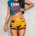 thumbnail image 3 of Haiem Flower Bush Sunflower No Front Seam Biker Shorts for Women Yoga Workout Gym Bike Shorts with Tummy Control Moisture-Wicking-X-Large, 3 of 9