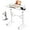 White, variant on Small Standing Desk with Wheels, Portable Treadmill Desk, Rolling Desk Adjustable Height for Laptop, Mobile Standing Table for Walking Pad, Bedside Table