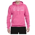 thumbnail image 2 of Eat Sleep Game Video Gamer Gift Fan Pop Culture Unisex Graphic Hoodie Sweatshirt, Neon Pink, Small, 2 of 3