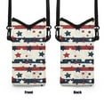 thumbnail image 7 of ZIATUBLES Small Crossbody Case Bag for Women Men Carrying Strap Phone Pouch Protective Cell Phone Sleeve with Hook and Loop Fastener, 4 X 8 Inch, Red White Blue Stripe Star, 7 of 7