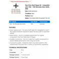 thumbnail image 2 of Rear Drive Shaft Repair Kit - Compatible with 1986 - 1989 Mercedes-Benz 560SL RWD 1987 1988, 2 of 2