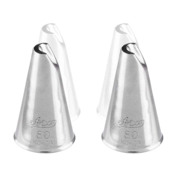 FLINT- Ateco 80 Lily Of The Valley Piping Cake Decorating Tubes, Plain Tips (2 Pc)