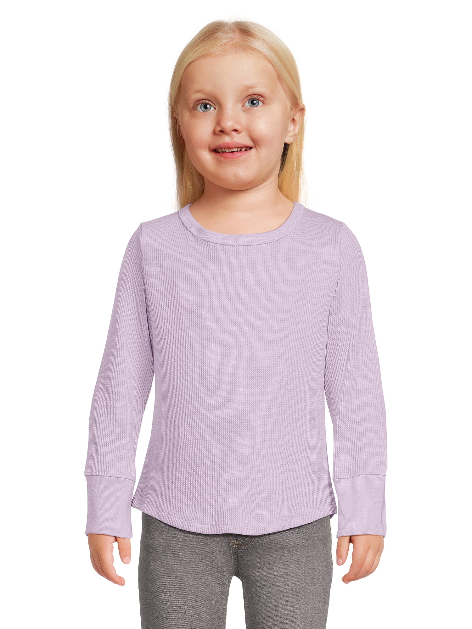 Garanimals Toddler Girl Long Sleeve Thermal TShirt, Sizes 12M 5T