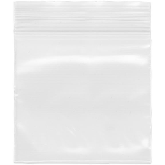 Plymor 2.5" x 2.5" (Case of 10,000), 4 Mil Heavy Duty Zipper Reclosable Plastic Bags