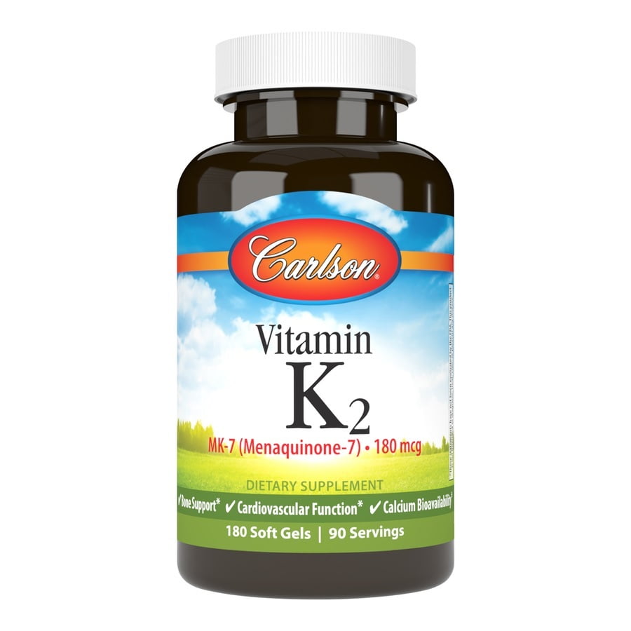 Vitamin K2 as MK-7 180 mcg Carlson Laboratories 90 Softgel