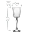 thumbnail image 2 of Bormioli Rocco America '20s 8.5 oz Cocktail Glasses - Set of 4, Vintage-Inspired Teardrop Detail & Decorative Stem, Glass Clarity with Laser Cut Rim - Elegant Drinkware for Cocktails, Made in Italy, 2 of 7