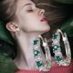 thumbnail image 3 of Pendientes de mujer con diamantes huecos | Tachuelas de cristal para mujer de estilo europeo | Deslumbrante joyería de moda no alergénica de aleación | Diseño Clásico Moderno | 1 par | Cómodo y, 3 of 7
