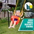 thumbnail image 2 of Premium High Back Full Bucket Toddler Swing Seat with Finger Grip, 2 of 6