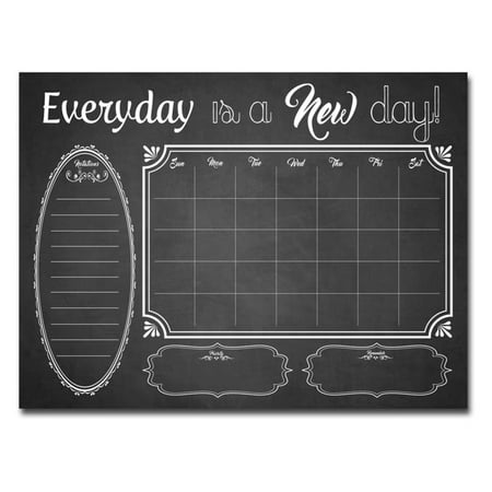 Ready2HangArt 'Shabby Chic' Dry Erase Monthly Calendar on ArtPlexi White 30 in. H x 40 in. W