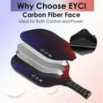 thumbnail image 4 of EYCI  Graphite Carbonfiber Pickleball Paddle Set - 2 Fiberglass Surface Rackets, 4 Pickleballs for Indoor and Outdoor, 4 of 8
