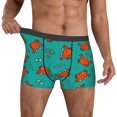 thumbnail image 2 of Salouo Colorful Crab Print Men's Boxer Briefs,Breathable Underwear Elastic Waistband Briefs for Men -XX-Large, 2 of 8